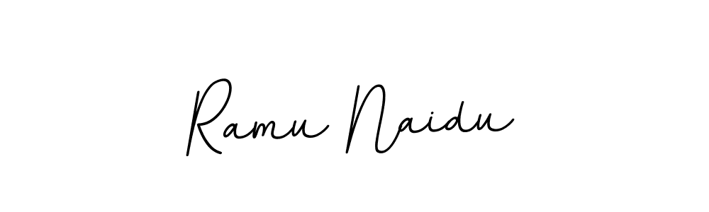 How to make Ramu Naidu name signature. Use BallpointsItalic-DORy9 style for creating short signs online. This is the latest handwritten sign. Ramu Naidu signature style 11 images and pictures png