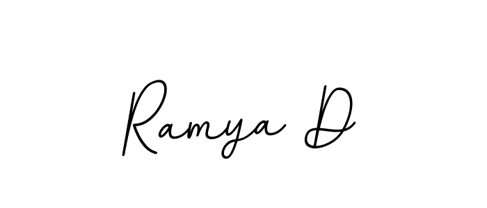 Also we have Ramya D name is the best signature style. Create professional handwritten signature collection using BallpointsItalic-DORy9 autograph style. Ramya D signature style 11 images and pictures png