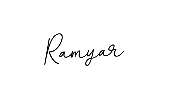 Ramyar stylish signature style. Best Handwritten Sign (BallpointsItalic-DORy9) for my name. Handwritten Signature Collection Ideas for my name Ramyar. Ramyar signature style 11 images and pictures png