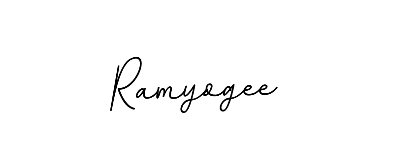 You should practise on your own different ways (BallpointsItalic-DORy9) to write your name (Ramyogee) in signature. don't let someone else do it for you. Ramyogee signature style 11 images and pictures png