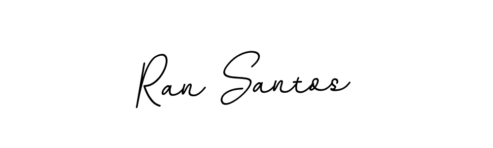 Ran Santos stylish signature style. Best Handwritten Sign (BallpointsItalic-DORy9) for my name. Handwritten Signature Collection Ideas for my name Ran Santos. Ran Santos signature style 11 images and pictures png