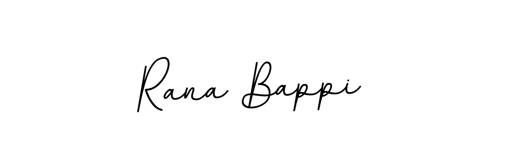 You should practise on your own different ways (BallpointsItalic-DORy9) to write your name (Rana Bappi) in signature. don't let someone else do it for you. Rana Bappi signature style 11 images and pictures png