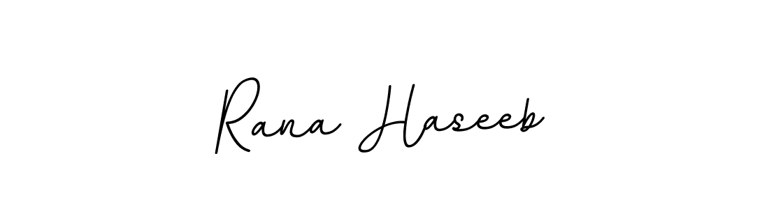 Rana Haseeb stylish signature style. Best Handwritten Sign (BallpointsItalic-DORy9) for my name. Handwritten Signature Collection Ideas for my name Rana Haseeb. Rana Haseeb signature style 11 images and pictures png