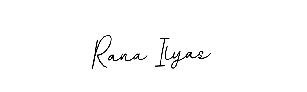 Rana Ilyas stylish signature style. Best Handwritten Sign (BallpointsItalic-DORy9) for my name. Handwritten Signature Collection Ideas for my name Rana Ilyas. Rana Ilyas signature style 11 images and pictures png