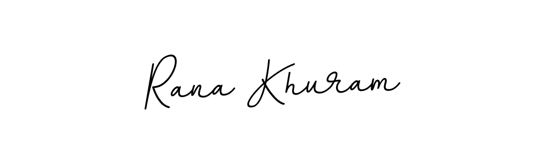 Make a short Rana Khuram signature style. Manage your documents anywhere anytime using BallpointsItalic-DORy9. Create and add eSignatures, submit forms, share and send files easily. Rana Khuram signature style 11 images and pictures png