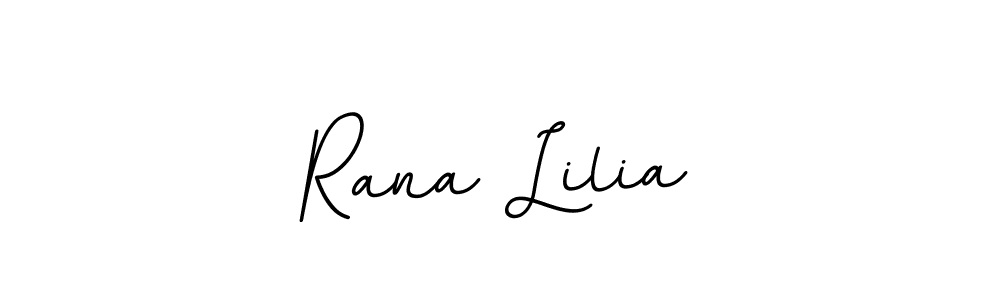 Use a signature maker to create a handwritten signature online. With this signature software, you can design (BallpointsItalic-DORy9) your own signature for name Rana Lilia. Rana Lilia signature style 11 images and pictures png