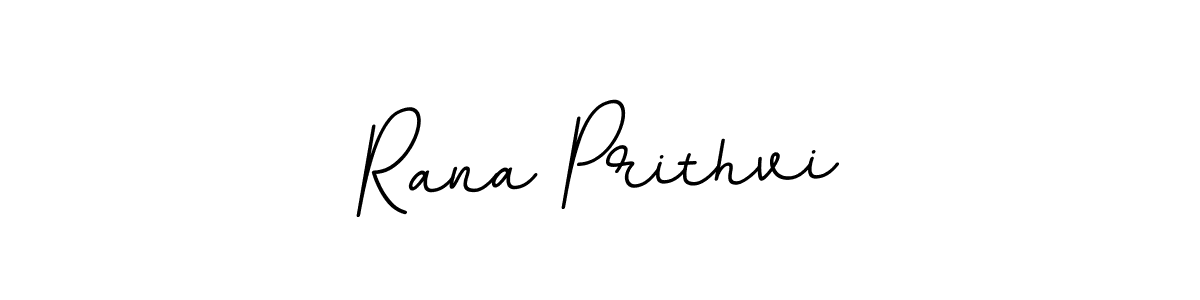 How to make Rana Prithvi name signature. Use BallpointsItalic-DORy9 style for creating short signs online. This is the latest handwritten sign. Rana Prithvi signature style 11 images and pictures png