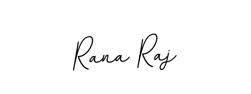 How to make Rana Raj name signature. Use BallpointsItalic-DORy9 style for creating short signs online. This is the latest handwritten sign. Rana Raj signature style 11 images and pictures png