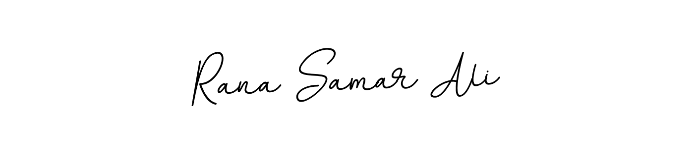 Create a beautiful signature design for name Rana Samar Ali. With this signature (BallpointsItalic-DORy9) fonts, you can make a handwritten signature for free. Rana Samar Ali signature style 11 images and pictures png