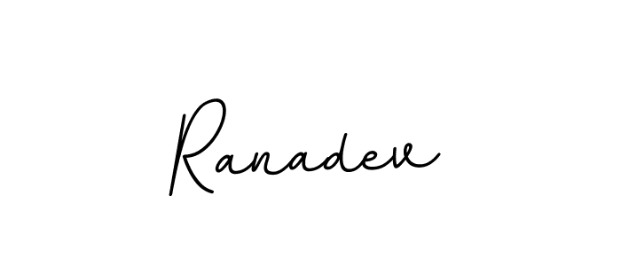 The best way (BallpointsItalic-DORy9) to make a short signature is to pick only two or three words in your name. The name Ranadev include a total of six letters. For converting this name. Ranadev signature style 11 images and pictures png