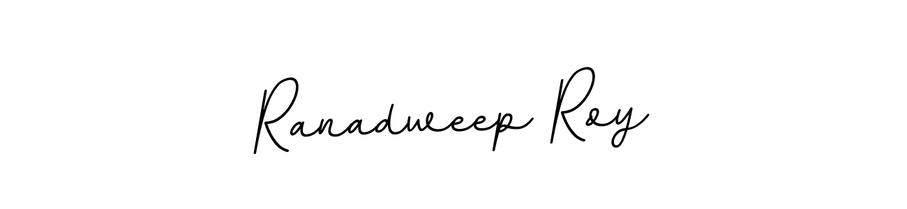 Use a signature maker to create a handwritten signature online. With this signature software, you can design (BallpointsItalic-DORy9) your own signature for name Ranadweep Roy. Ranadweep Roy signature style 11 images and pictures png