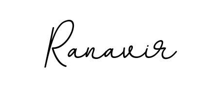 Generate high-definition signature styles for Ranavir. The BallpointsItalic-DORy9 typeface ensures crisp legibility and sophisticated design. Ranavir signature style 11 images and pictures png