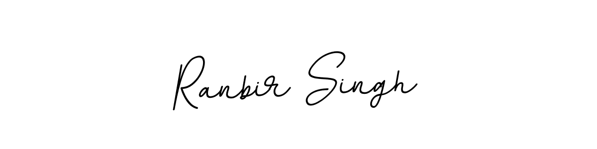 How to make Ranbir Singh name signature. Use BallpointsItalic-DORy9 style for creating short signs online. This is the latest handwritten sign. Ranbir Singh signature style 11 images and pictures png