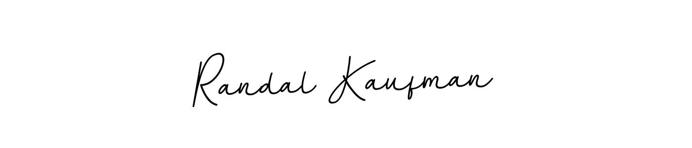 How to make Randal Kaufman name signature. Use BallpointsItalic-DORy9 style for creating short signs online. This is the latest handwritten sign. Randal Kaufman signature style 11 images and pictures png
