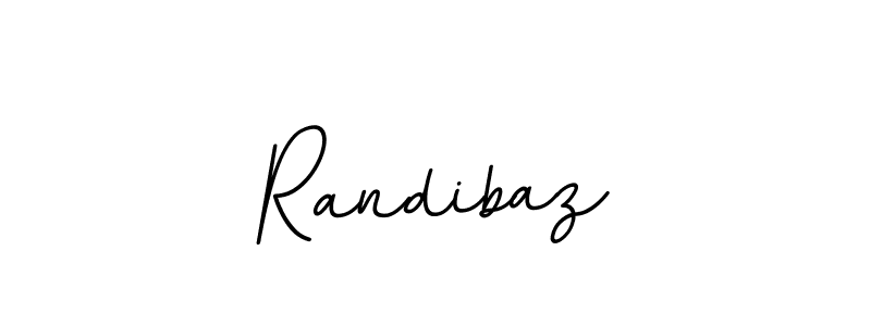How to make Randibaz name signature. Use BallpointsItalic-DORy9 style for creating short signs online. This is the latest handwritten sign. Randibaz signature style 11 images and pictures png