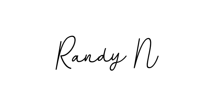 How to make Randy N name signature. Use BallpointsItalic-DORy9 style for creating short signs online. This is the latest handwritten sign. Randy N signature style 11 images and pictures png