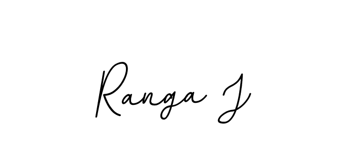 How to make Ranga J name signature. Use BallpointsItalic-DORy9 style for creating short signs online. This is the latest handwritten sign. Ranga J signature style 11 images and pictures png