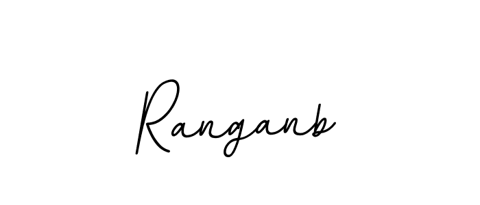 Use a signature maker to create a handwritten signature online. With this signature software, you can design (BallpointsItalic-DORy9) your own signature for name Ranganb. Ranganb signature style 11 images and pictures png