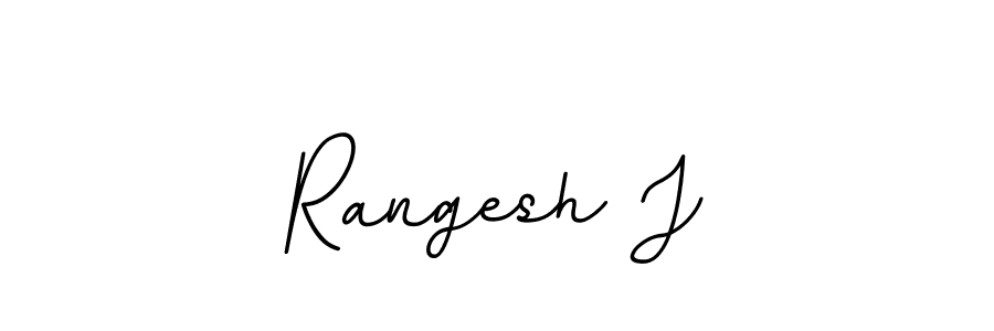 Rangesh J stylish signature style. Best Handwritten Sign (BallpointsItalic-DORy9) for my name. Handwritten Signature Collection Ideas for my name Rangesh J. Rangesh J signature style 11 images and pictures png