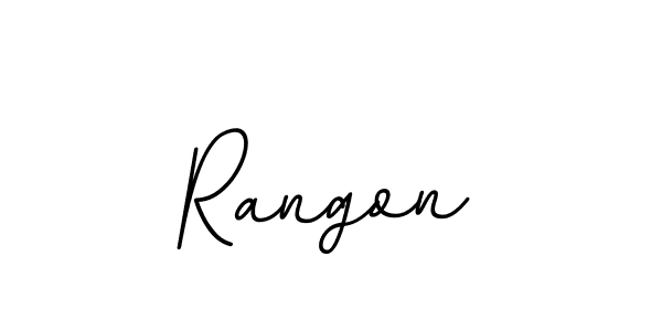 Use a signature maker to create a handwritten signature online. With this signature software, you can design (BallpointsItalic-DORy9) your own signature for name Rangon. Rangon signature style 11 images and pictures png