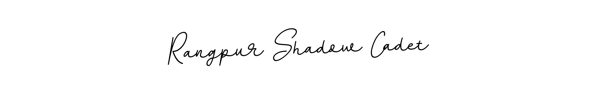 Create a beautiful signature design for name Rangpur Shadow Cadet. With this signature (BallpointsItalic-DORy9) fonts, you can make a handwritten signature for free. Rangpur Shadow Cadet signature style 11 images and pictures png