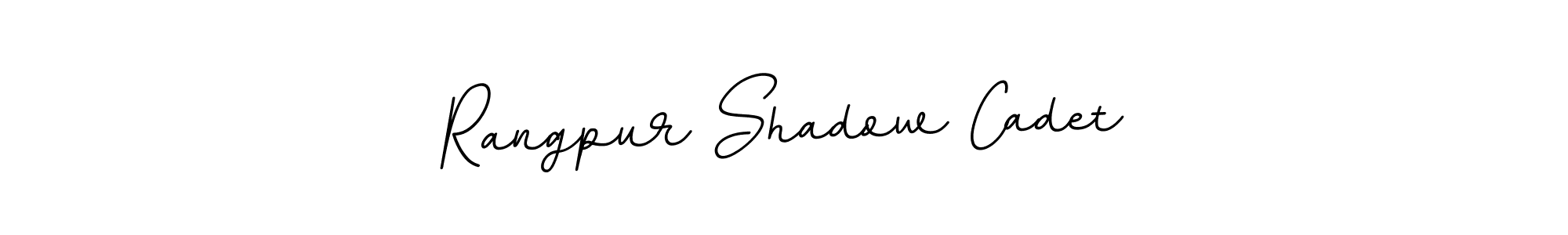 Create a beautiful signature design for name Rangpur Shadow Cadet. With this signature (BallpointsItalic-DORy9) fonts, you can make a handwritten signature for free. Rangpur Shadow Cadet signature style 11 images and pictures png