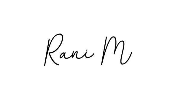 Design your own signature with our free online signature maker. With this signature software, you can create a handwritten (BallpointsItalic-DORy9) signature for name Rani M. Rani M signature style 11 images and pictures png