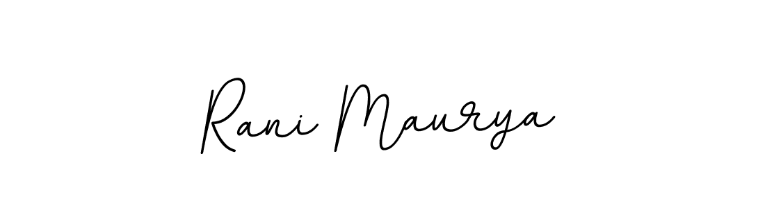 Use a signature maker to create a handwritten signature online. With this signature software, you can design (BallpointsItalic-DORy9) your own signature for name Rani Maurya. Rani Maurya signature style 11 images and pictures png