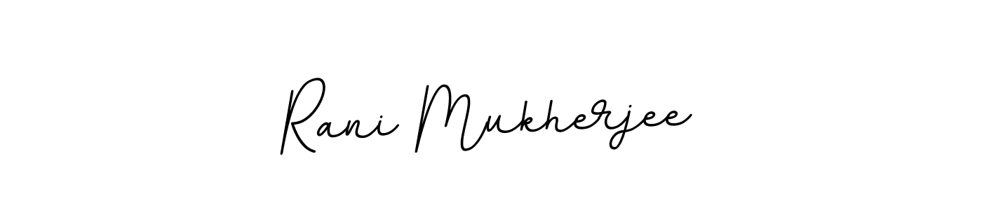 Make a beautiful signature design for name Rani Mukherjee. With this signature (BallpointsItalic-DORy9) style, you can create a handwritten signature for free. Rani Mukherjee signature style 11 images and pictures png