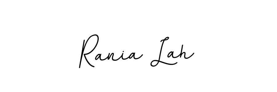 Design your own signature with our free online signature maker. With this signature software, you can create a handwritten (BallpointsItalic-DORy9) signature for name Rania Lah. Rania Lah signature style 11 images and pictures png