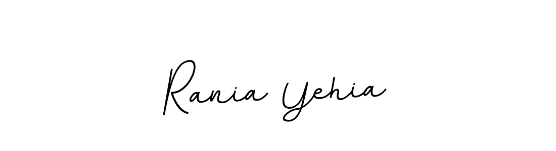 Create a beautiful signature design for name Rania Yehia. With this signature (BallpointsItalic-DORy9) fonts, you can make a handwritten signature for free. Rania Yehia signature style 11 images and pictures png