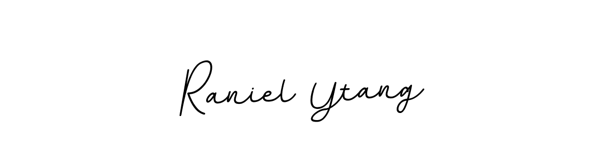 if you are searching for the best signature style for your name Raniel Ytang. so please give up your signature search. here we have designed multiple signature styles  using BallpointsItalic-DORy9. Raniel Ytang signature style 11 images and pictures png