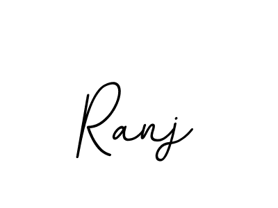How to make Ranj name signature. Use BallpointsItalic-DORy9 style for creating short signs online. This is the latest handwritten sign. Ranj signature style 11 images and pictures png