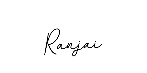 How to make Ranjai name signature. Use BallpointsItalic-DORy9 style for creating short signs online. This is the latest handwritten sign. Ranjai signature style 11 images and pictures png