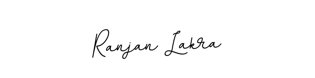 How to make Ranjan Lakra name signature. Use BallpointsItalic-DORy9 style for creating short signs online. This is the latest handwritten sign. Ranjan Lakra signature style 11 images and pictures png