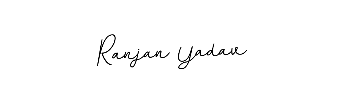 Create a beautiful signature design for name Ranjan Yadav. With this signature (BallpointsItalic-DORy9) fonts, you can make a handwritten signature for free. Ranjan Yadav signature style 11 images and pictures png