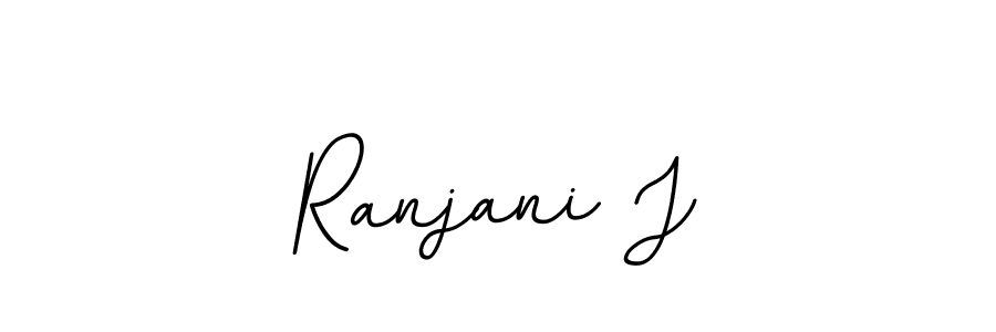 Ranjani J stylish signature style. Best Handwritten Sign (BallpointsItalic-DORy9) for my name. Handwritten Signature Collection Ideas for my name Ranjani J. Ranjani J signature style 11 images and pictures png