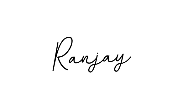 Design your own signature with our free online signature maker. With this signature software, you can create a handwritten (BallpointsItalic-DORy9) signature for name Ranjay. Ranjay signature style 11 images and pictures png
