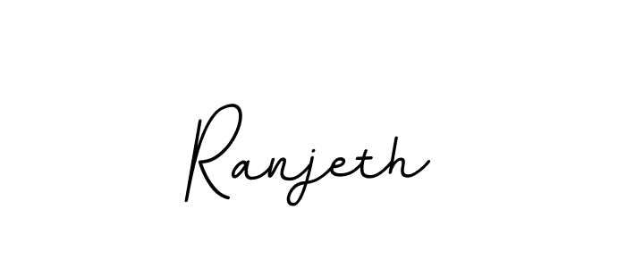 Use a signature maker to create a handwritten signature online. With this signature software, you can design (BallpointsItalic-DORy9) your own signature for name Ranjeth. Ranjeth signature style 11 images and pictures png
