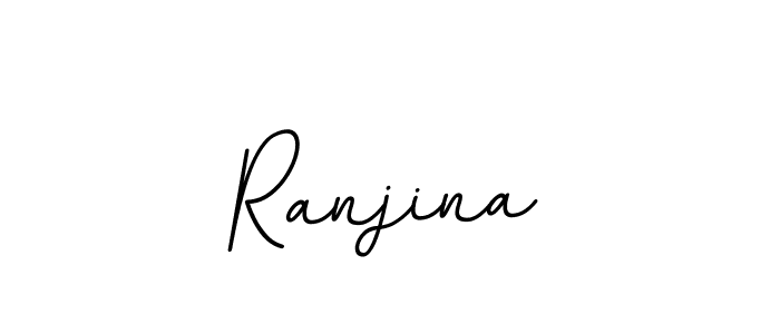 Make a beautiful signature design for name Ranjina. With this signature (BallpointsItalic-DORy9) style, you can create a handwritten signature for free. Ranjina signature style 11 images and pictures png