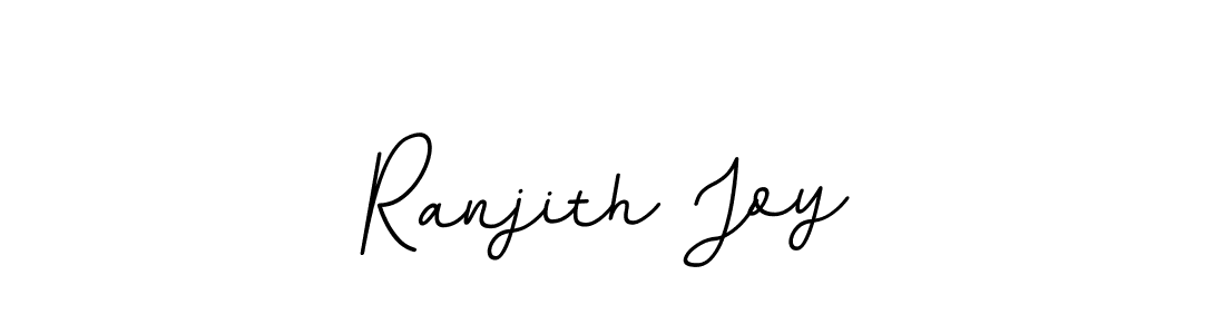 Create a beautiful signature design for name Ranjith Joy. With this signature (BallpointsItalic-DORy9) fonts, you can make a handwritten signature for free. Ranjith Joy signature style 11 images and pictures png