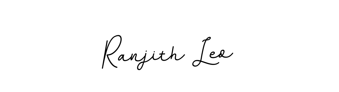 The best way (BallpointsItalic-DORy9) to make a short signature is to pick only two or three words in your name. The name Ranjith Leo include a total of six letters. For converting this name. Ranjith Leo signature style 11 images and pictures png