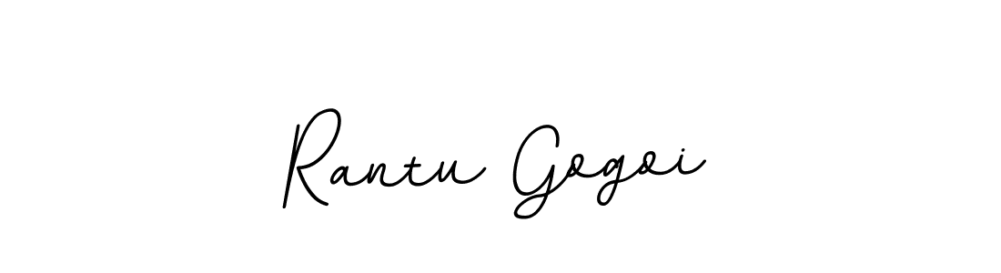 Make a beautiful signature design for name Rantu Gogoi. With this signature (BallpointsItalic-DORy9) style, you can create a handwritten signature for free. Rantu Gogoi signature style 11 images and pictures png