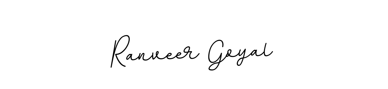 Make a beautiful signature design for name Ranveer Goyal. With this signature (BallpointsItalic-DORy9) style, you can create a handwritten signature for free. Ranveer Goyal signature style 11 images and pictures png