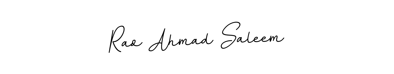 You should practise on your own different ways (BallpointsItalic-DORy9) to write your name (Rao Ahmad Saleem) in signature. don't let someone else do it for you. Rao Ahmad Saleem signature style 11 images and pictures png