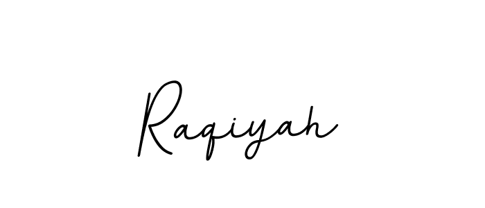 Make a beautiful signature design for name Raqiyah. With this signature (BallpointsItalic-DORy9) style, you can create a handwritten signature for free. Raqiyah signature style 11 images and pictures png