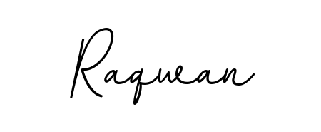 Generate high-definition signature styles for Raqwan. The BallpointsItalic-DORy9 typeface ensures crisp legibility and sophisticated design. Raqwan signature style 11 images and pictures png