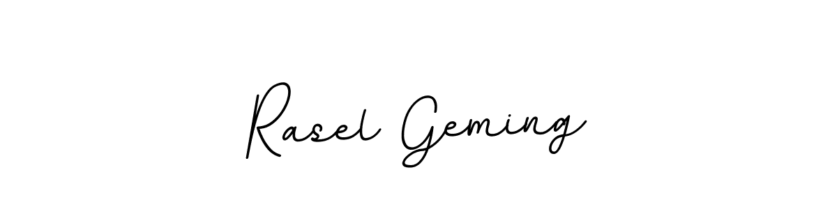 Check out images of Autograph of Rasel Geming name. Actor Rasel Geming Signature Style. BallpointsItalic-DORy9 is a professional sign style online. Rasel Geming signature style 11 images and pictures png