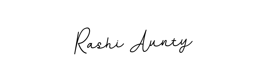 Use a signature maker to create a handwritten signature online. With this signature software, you can design (BallpointsItalic-DORy9) your own signature for name Rashi Aunty. Rashi Aunty signature style 11 images and pictures png