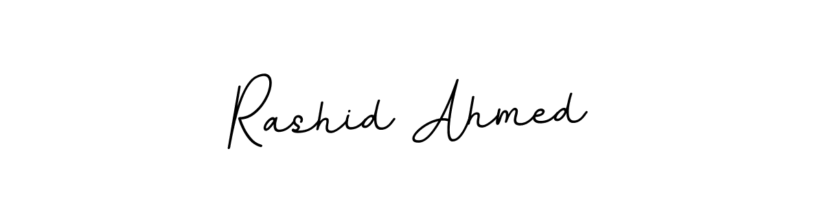 Create a beautiful signature design for name Rashid Ahmed. With this signature (BallpointsItalic-DORy9) fonts, you can make a handwritten signature for free. Rashid Ahmed signature style 11 images and pictures png
